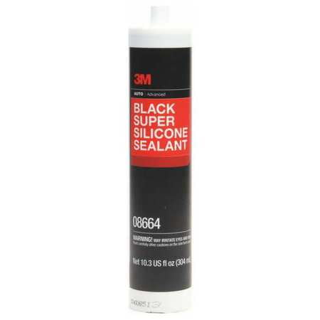 3M 8664 Super Seal, 1 10 gal., Black, PK 12 by 3M