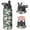 Black-3, variant on 18oz Insulated Water Bottle with Straw & Cleaning Brush, Wide Mouth Stainless Steel Flask, Camo Print