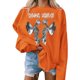 thumbnail image 4 of Sudadera para mujer Sudaderas de cuello redondo Festival Moda Otoño Impreso Blusa de manga larga suelta Casual Pullover Tops Sudadera Odeerbi ODB-5, 4 of 5