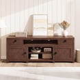 thumbnail image 3 of Farmhouse TV Stand for Tv Up to 80 Inches, Long Entertainment Center with 4 Storage Drawers & 3 Open Shelf, Television Consoles Stands for Living Room, Bedroom, 3 of 8