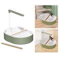 thumbnail image 4 of Bañera para loros, ducha automática para pájaros, contenedor de bañera con perchas de madera y bomba para periquitos, pájaros pequeños y medianos. Cabezal de ducha verde, 4 of 4