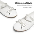 thumbnail image 2 of Zapatos de Niña Dream Pairs Bailarinas Blancas Slip-On, 2 of 5