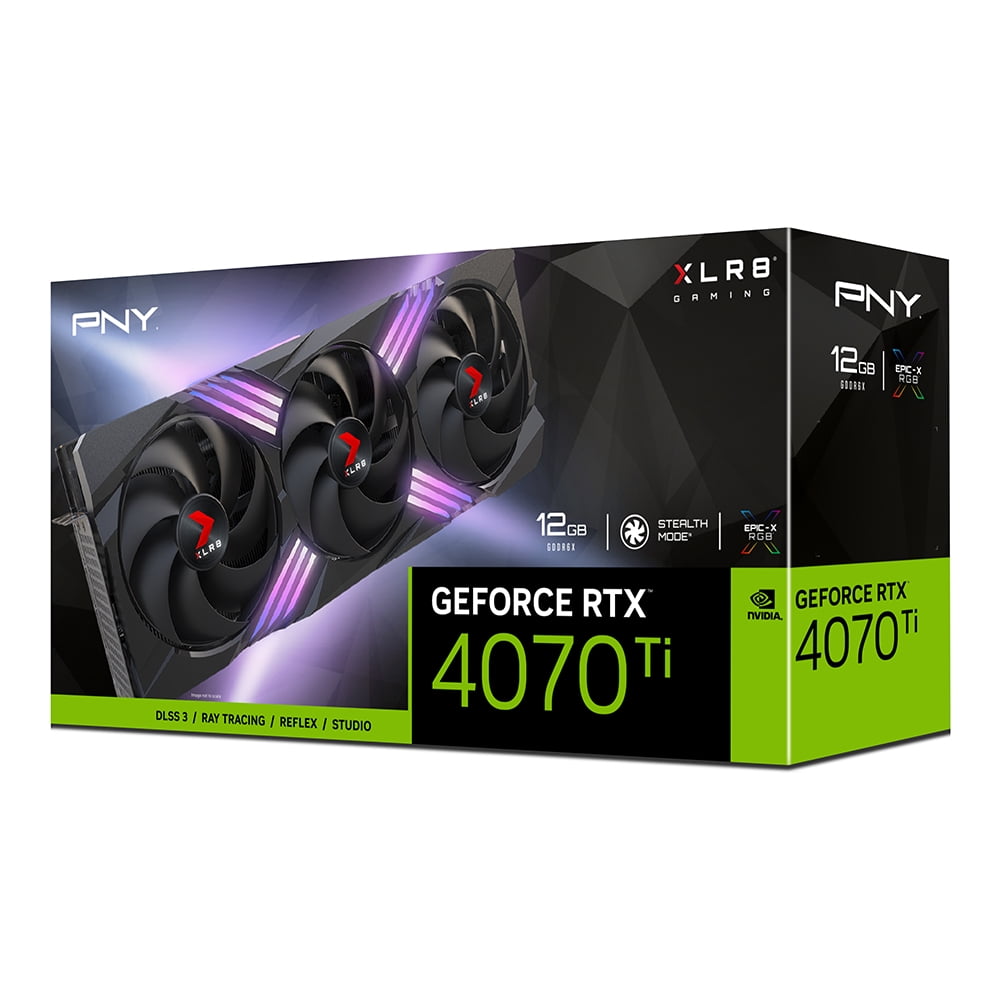 PNY GeForce RTX 4070 Ti 12GB XLR8 Gaming GPU EPIC-X RGB Triple Fan Graphics Card Nvidia - Walmart.com