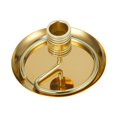 thumbnail image 3 of Quemador de bobinas con portarrollos de ajenjo y rejilla de acero para platos para interiores de hoteles. Dorado, 3 of 9