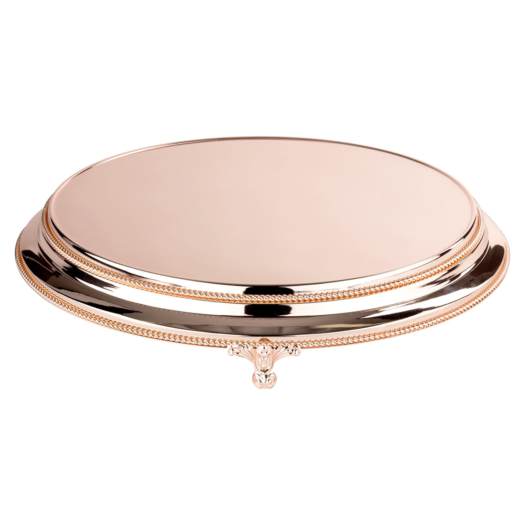 Amalfi Décor 16 Inch Round Shiny Metallic Wedding Cake Amalfi Décor 16 Inch Round Shiny Metallic Wedding Cake