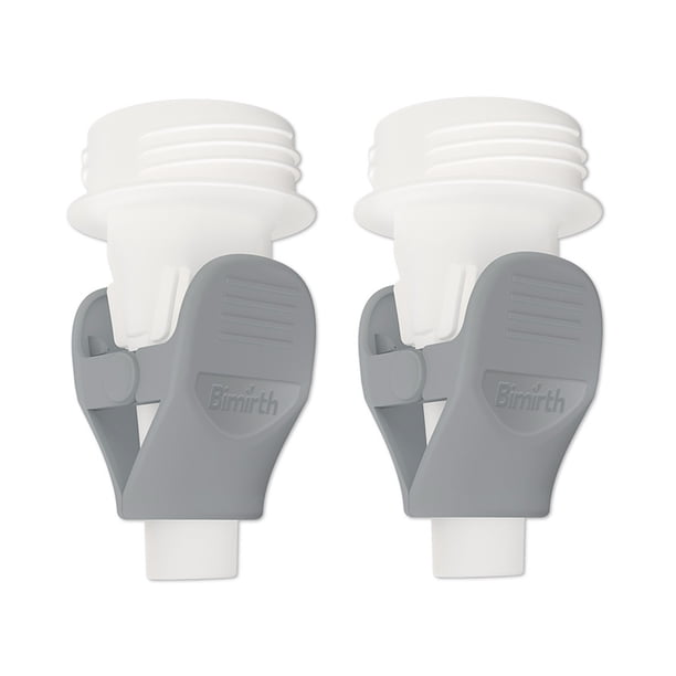 Adaptador Bimirth Adaptadores de bolsa de almacenamiento de leche materna Abrazaderas de bolsa de leche materna de repuesto para Lansinoh / Spectra S1 S2 / Avent Extractor de leche de cuello ancho, bl Bimirth Adaptador