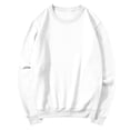 thumbnail image 6 of Trgacdwlo Womens Crewneck Sweatshirt Long Sleeve Pullover Shirts Solid Color Fall Winter Warm Fleece Sweatshirt for Women White S, 6 of 7