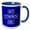 Blue/White, variant on 3drose, Drawings of Computer Keyboard Keys Alt, Control, Del, White on Blue, 11oz Two-tone Black Mug