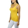 thumbnail image 3 of ToBeInStyle Womens Essential Ribbed Racerback Versatile Layering Cotton Blend Tank Top, 3 of 5