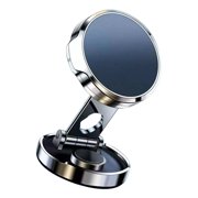 Magnetic Phone Holder, 360 Rotation Dashboard Cell Phone Mount Folded with High Strength Metal Materials, Car Magnetic Bracket for Cell Phone