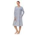 thumbnail image 4 of Aria Women’s 100% Cotton Long Sleeve Ballet Nightgown, Sizes XS-5X, 4 of 7