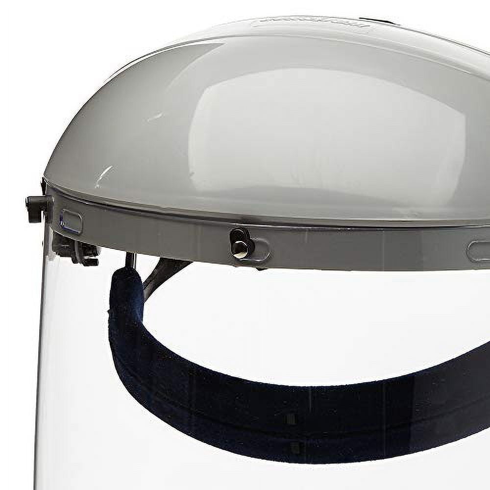 Sellstrom Face Shield - 303 Series - 8" x 15.5" x 0.40" Window - Clear - Ratcheting Headgear - Dual Crown