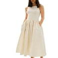 thumbnail image 2 of Robe Longue Trapèze Sans Manches avec Poches pour l'Été pour Femmes, 2 of 5