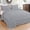Silver, variant on D.N.G. BEDDINGS 1 Piece Luxury 5 Inch Two Layer Ruffle Comforter Premium Super Soft, 800 TC, 100% Egyptian Cotton, Super Soft, Super King Size Silver Color