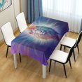 thumbnail image 4 of JSTEL Lion Artwork Table Cloth Rectangle 60 x 108 Inch Tablecloth Anti Wrinkle Table Cover for Dining Kitchen Parties, 4 of 6