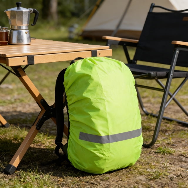 Backpack Rain Cover Waterproof, Outdoor Hiking Backpack Cover Reflective Strip Dustproof Rainproof Lightweight Portable Protection Cover for Travel Camping Cycling Commuting