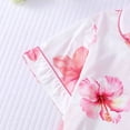 thumbnail image 5 of Women's Shorts Suits 2 Piece Summer Beach Hawaiian Printed Short Sleeve Button Down Sets Comfy Casual Vacation Loose Fit Loungewear, 5 of 7