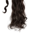 thumbnail image 4 of SHCKE 20" 22" Ponytail Extension Straight Curly Wrap Around Ponytail Extensions Synthetic Fiber Hair Extension Dark Brown Hairpiece for Women, 4 of 4