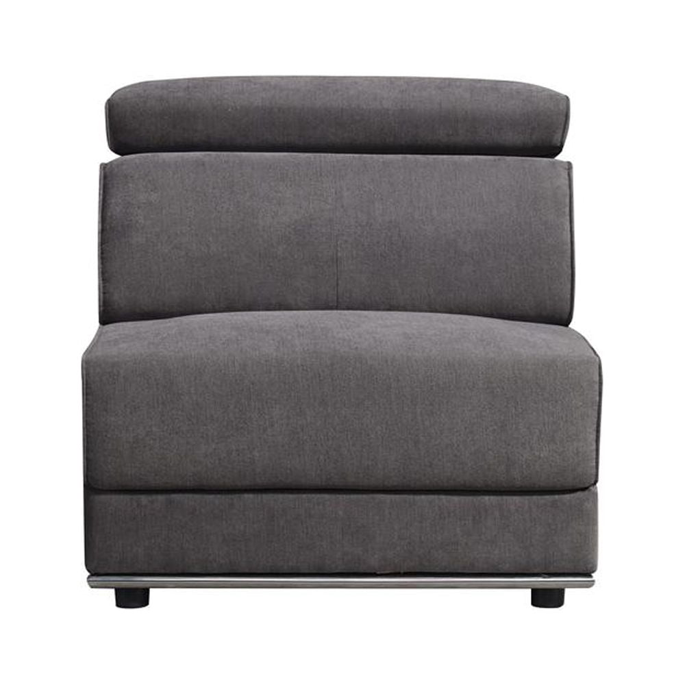 ACME Alwin Modular - Armless Chair in Dark Gray Fabric