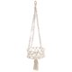 thumbnail image 1 of GOOHOCHY 1pc Canasta colgante a mano Macrame Macrame Soporte de planta Cesta de flores decorativas, 1 of 8