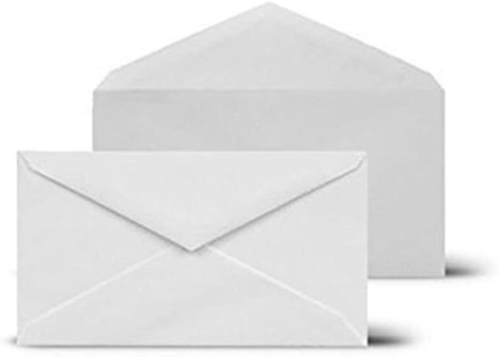 6 3/4 White Regular Mailing Envelopes 24lb (3 5/8" x 6 1/2" Inches