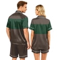 thumbnail image 5 of Button Up Pajamas for Women Mens Pajamas Set Shorts Men's Pajama Sets Matching Pajamas for Couples Matching Pajamas Set for Couples Plaid Button Down Soft Cooling Sleepwear Pockets Women Men, 3XL, 5 of 5