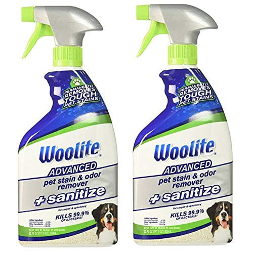Woolite Advanced Pet Stain & Odor Remover + Sanitize, 2618, 22oz (Pack
