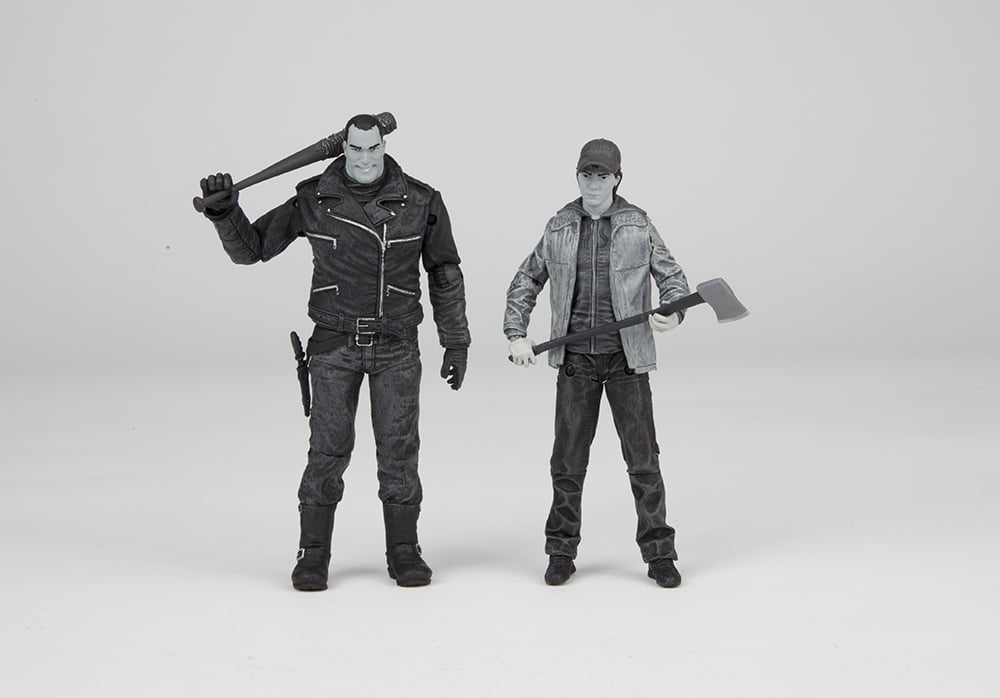Copiar Cubeta Destino McFarlane The Walking Dead Negan & Glenn Action Figure 2-Pack [Black &  White] - Walmart.com