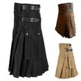 thumbnail image 6 of Men's Vintage Traditional Scottish Kilt Casual Punk Rave Kilt Party Stag Costume, 6 of 8