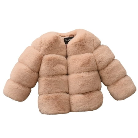 

Aompmsdx Kids Girls Coat Winter Windproof Thicken Coat Jacket Toddler Warm Outerwear Jacketdress