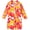 Orange Starburst, variant on 18M-7Y Baby Girls One Piece Swimsuit Kids Rash Guard Zipper Bathing Suit UPF 50+ Toddler Sunsuit Swimwear - Rainbow
