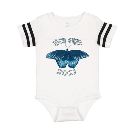 

Inktastic NICU Grad 2027 with Blue Butterfly Gift Baby Boy or Baby Girl Bodysuit