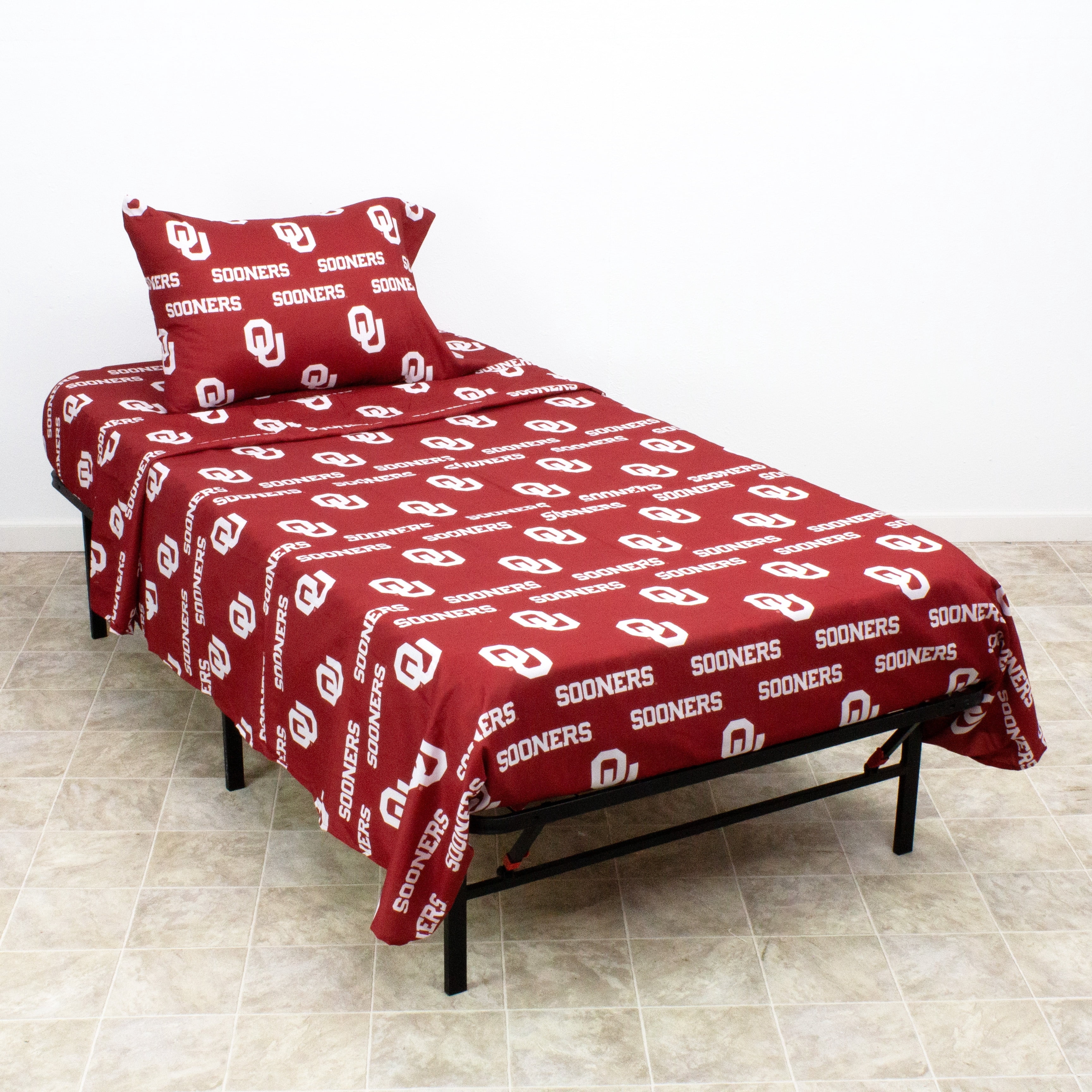 Oklahoma Sooners Sheet Set Full
