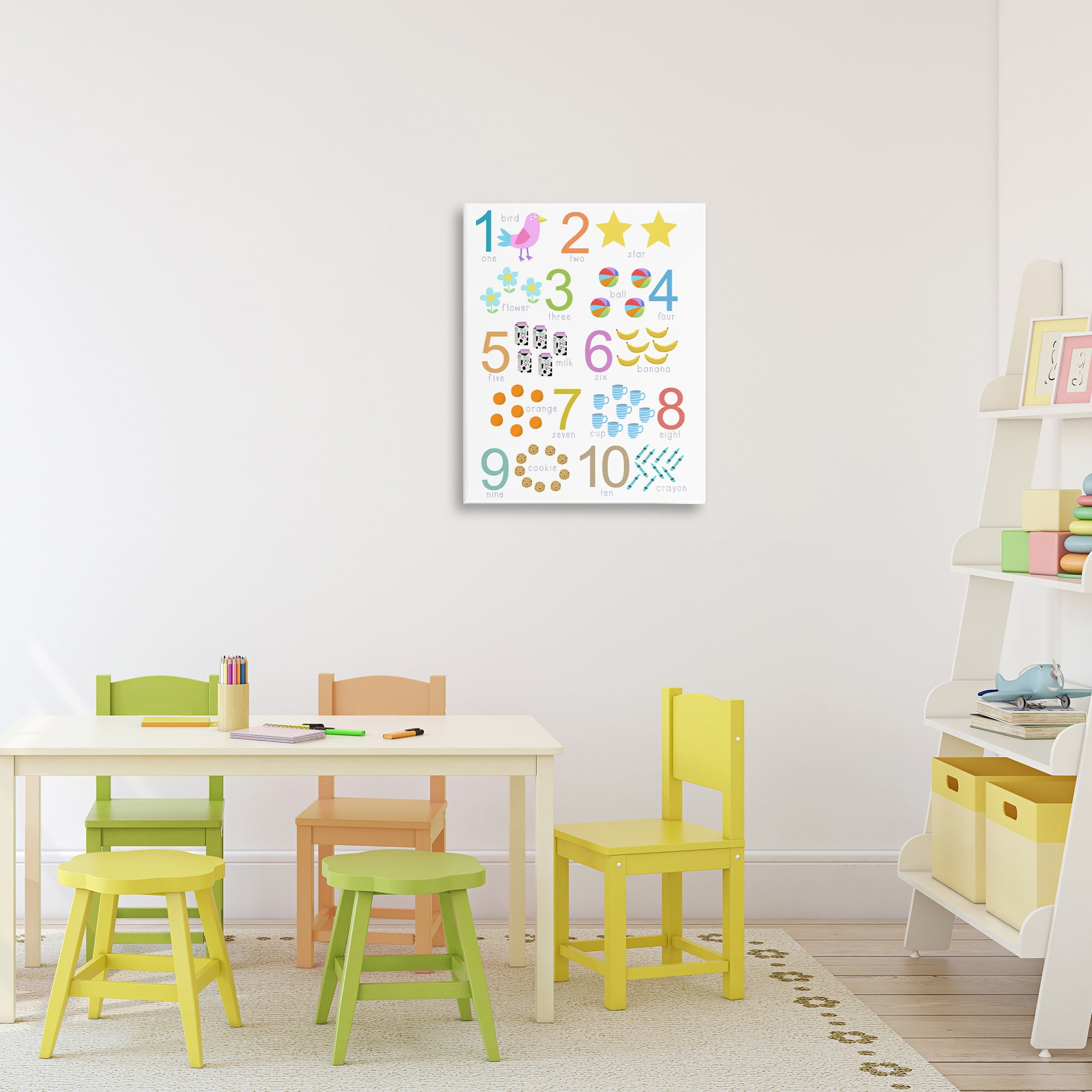 Fun Learning To Count Canvas Wall Art, design by Carla Daly