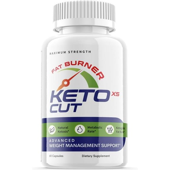 (1 Pack) Keto Cut XS - Keto Weight Loss Formula - Energy & Focus Boosting Dietary Supplements for Weight Management & Metabolism - Advanced Fat Burn Raspberry Ketones Pills - 60 Capsules