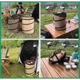 thumbnail image 5 of Collapsible Trash can/Folding Garbage Cans,Portable Trash can,Pop Up Trash Can,for Camping Garbage Can Collapsible,Clothes and Toys Recycle bin (BrownColor), 5 of 6