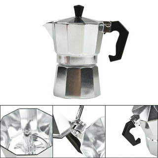Cuban Coffee Starter Kit | Cafecito 6 Cups Moka Pot Set | Cafetera Cubana  Stovetop Espresso Maker Set | Anti-Splash Valve Included