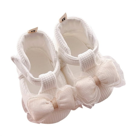 

Mildsown Baby Girl Spring Princess Shoes Cute Bowknot Non-Slip Adorable Shoes