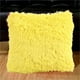 thumbnail image 1 of Thick Plush Wool Throw Pillow Covers 16x16 Inch Cream Soft Decorative Cushion Cover for Sofa Bedroom Pillow Shell -1 pc,Yellow, 1 of 2