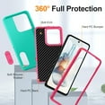 thumbnail image 3 of TECH CIRCLE for Motorola Moto G Power 2025 Hybrid Case with KickStand,Heavy Duty Protection Shockproof/Dustproof/Drop Proof Anti-Scratch Slim Protective Durable Case Hard Cover for Women Men,F, 3 of 9