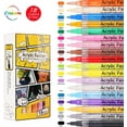 thumbnail image 1 of 18 Colors 0.7mm Marker Pens Waterproof Permanent Paint Art Marker Pen Graffiti Pens, 1 of 6