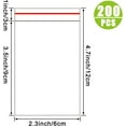 thumbnail image 2 of 200 Pcs 2"x3" Self Sealing Cellophane Bags，Clear Cellophane Cello Bags，Fit 2"x3" Inch Cards Photos，Envelopes Candy，Self Adhesive for Packaging Gifts,Cookies, 2 of 14