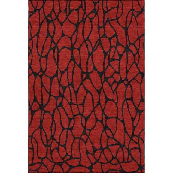 Dalyn Rugs Premium Machine Washable Mayfield AMF1023 Red 8' x 10' Rug