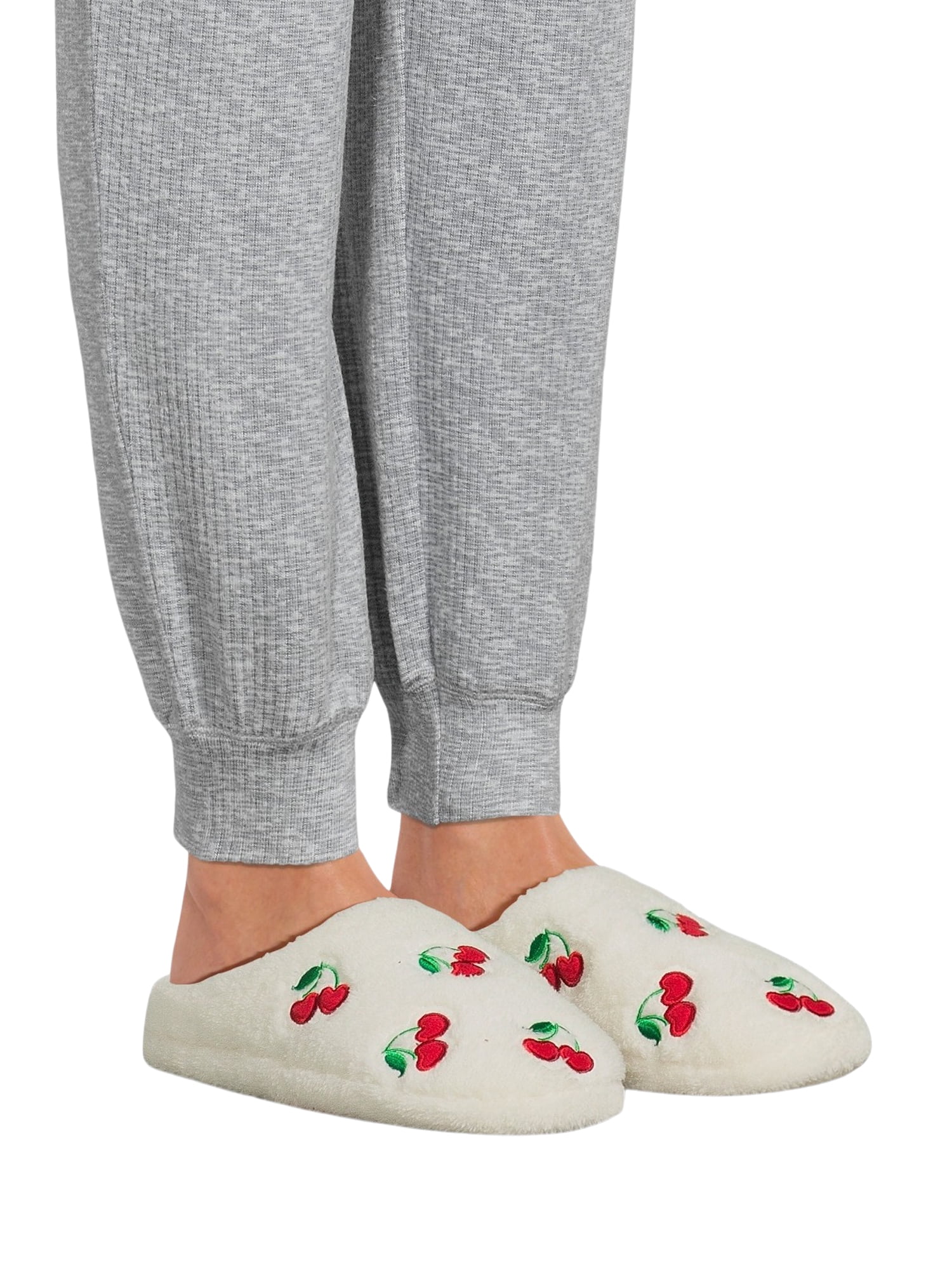 Joe Boxer Women's Plush Slippers and Socks Set, 4-Piece, Sizes 5-12