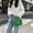 Green, variant on Handwoven Crochet Tote Bag, Summer Bags 2026 Trendy, Yarn Knit Tote Purse Crossbody Bags Flap Shoulder Bag for Mom Gift(Brick Red)