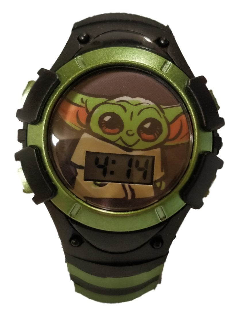 Star Wars Mandalorian "The Child" LCD Kids Watch - MNL4002WM