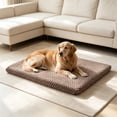 thumbnail image 2 of Dog Bed Crate Mat, Soft Durable Washable Anti-Slip Kennel Pad for Dogs & Cats, Non-Slip Kennel Pad for Crate/Floor/Car (Gray, 21''X30''), 2 of 6