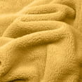 thumbnail image 7 of KIJBLAE Womens Fleece Wrap Robes,Cozy Fleece Long House Robe, Plush Long Bathrobe Soft Warm Spa Robes Belted Pockets Plus Size Soft Housecoat Yellow XL, 7 of 7