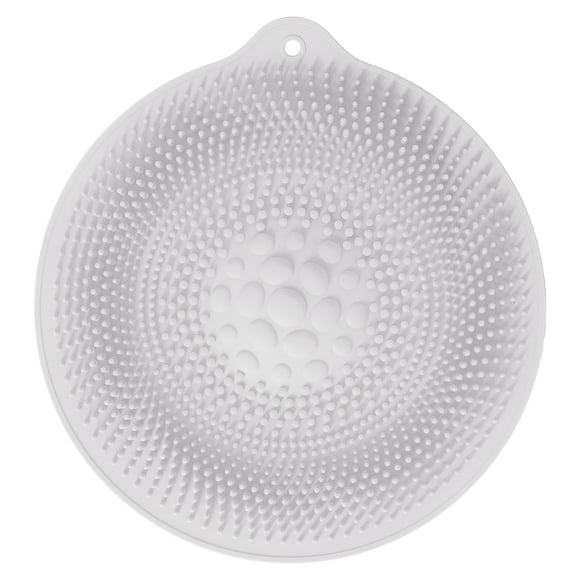 Tapis de massage des pieds en caoutchouc naturel, tapis de bain innovant antidérapant pour salle de bain, masseur de pieds, cuisine, gris clair