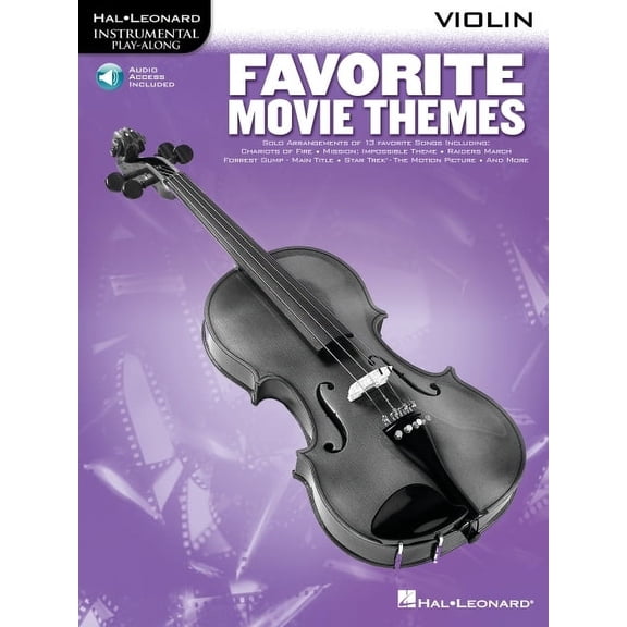Favorite Movie Themes - Violin (Book/Online Audio) (Paperback)